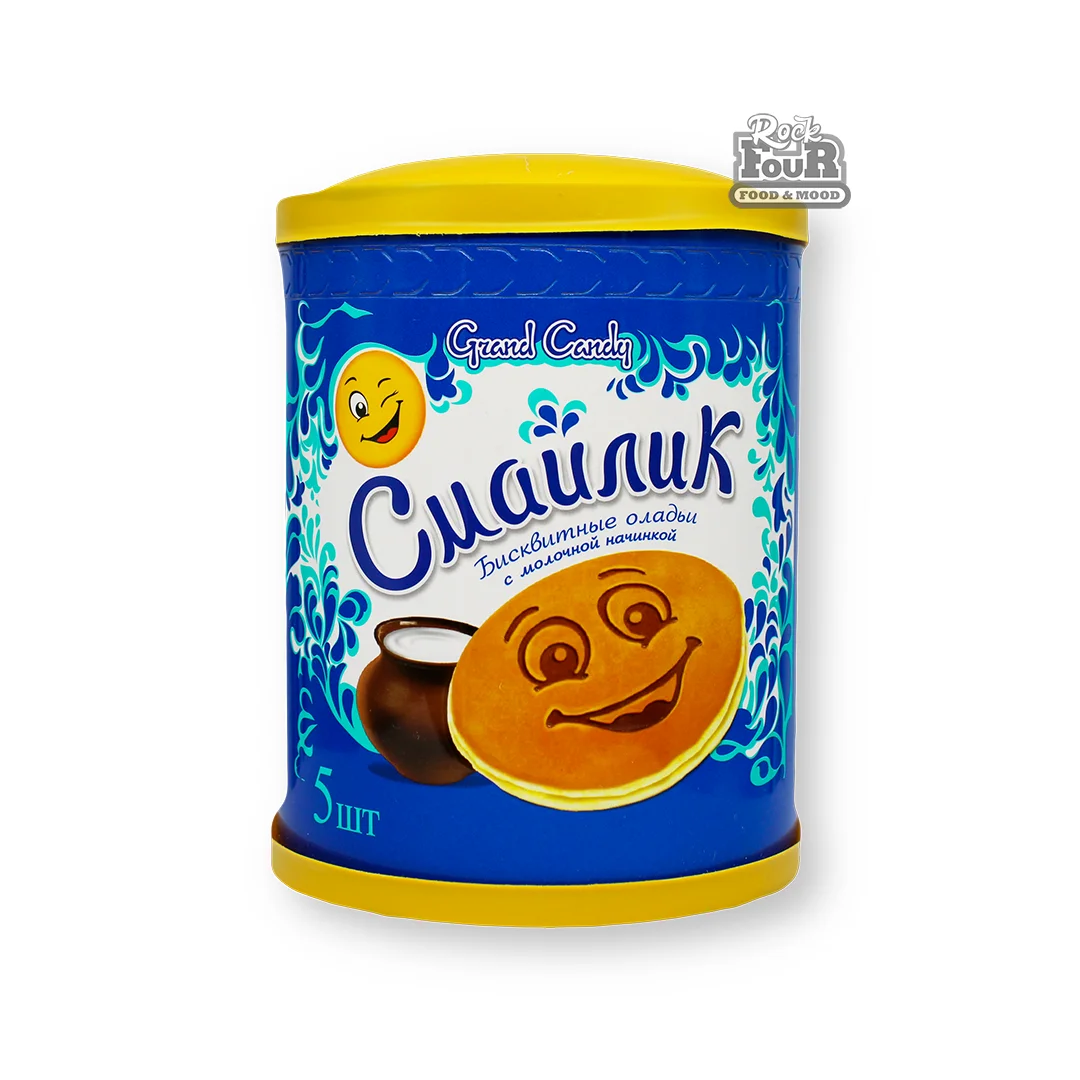 Փափկաբլիթներ «Grand Candy Սմայլիկ» կաթնային միջուկով 5հատ